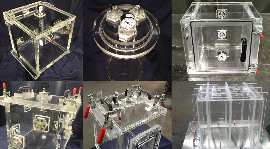 projects we completed with acrylic vacuum chambers