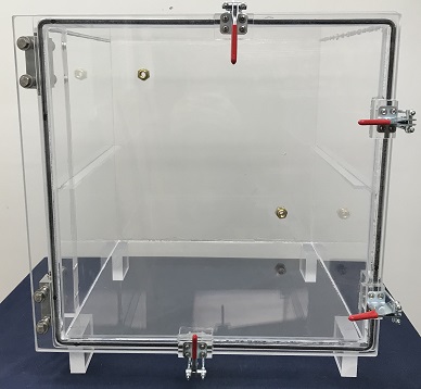 acrylic desiccator cabinet front view