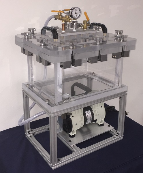 pressure and vacuum chamber system with oil free pump