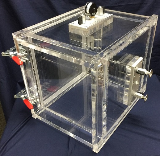 satellite experiments with plastic vaccume chamber