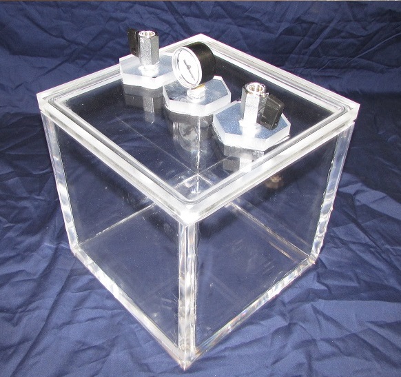 Plexiglass Vacuum Chmaber, Cube, 8 inch inside dimensions.jpg