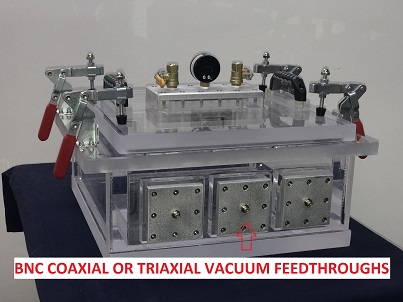 Triaxial and Coaxial BNC Connector Vacuum Feedthrough