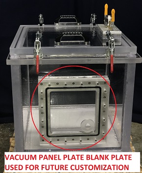 Vacuum Panel Plate for future Vacuum Chamber Customization