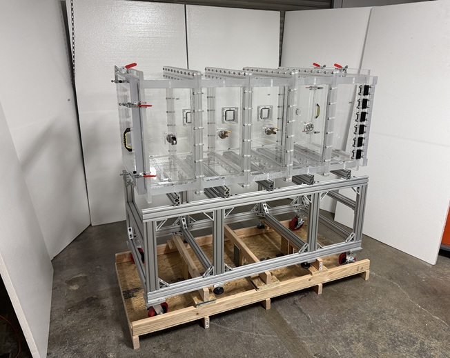 Super Large Acrylic Vacuum Chamber 24-inch Wide, 24-inch High 72-inch Deep, Double Door