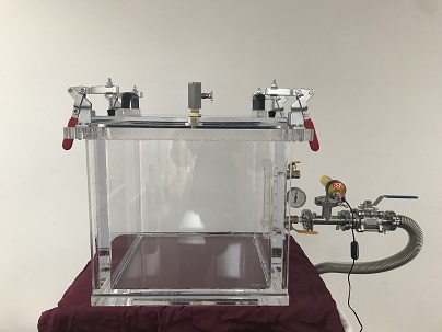 Dye Ingress Test inside a Transparent Test Chamber