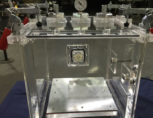 Microfluidic Testing using an acrylic vacuum chamber