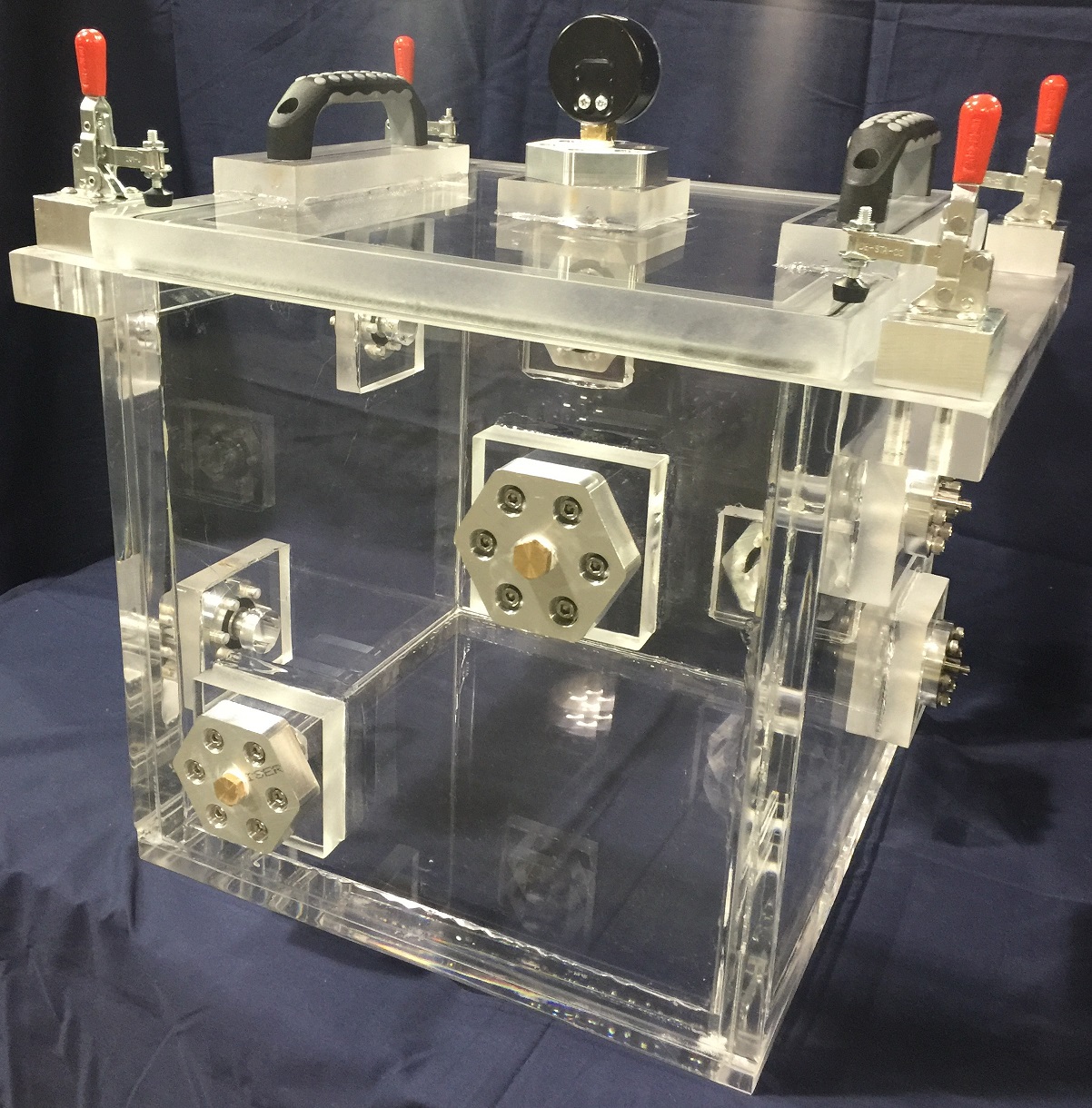 acrylic acuum chamber for tests on thin film vacuum test chamber