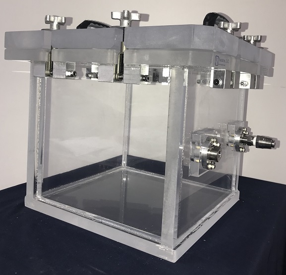 clear acrylic pressure and vacuum box used in calibration labs